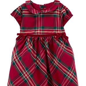 Plaid Red and Green Dress